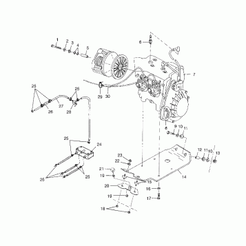 ENGINE MOUNTING TRAIL TOURING 0982362 and EUROPEAN TRAIL TOURING E982362 (4942314231C005)