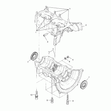 CRANKCASE  TRAIL TOURING 0982362 and EUROPEAN TRAIL TOURING E982362 (4942314231C006)