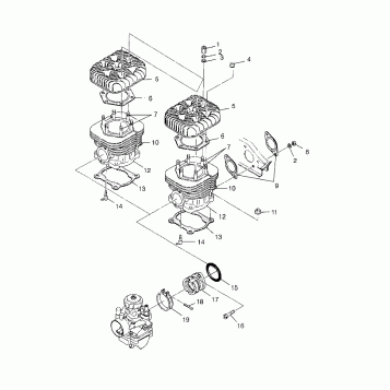 CYLINDER  TRAIL TOURING 0982362 and EUROPEAN TRAIL TOURING E982362 (4942314231C007)