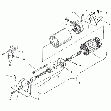 STARTING MOTOR TRAIL TOURING 0982362 and EUROPEAN TRAIL TOURING E982362 (4942314231C13A)