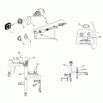 IGNITION and WIRE HARNESS - 0983357 (4942534253a012)