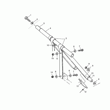 FRONT TORQUE ARM - 0983357 (4942534253b013)