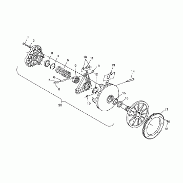 DRIVE CLUTCH - 0983357 (4942534253c002)