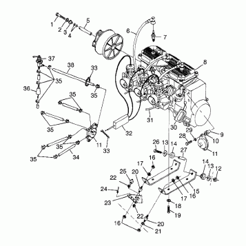 ENGINE MOUNTING - 0983357 (4942534253c005)