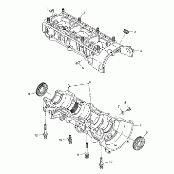 CRANKCASE - 0983357 (4942534253c008)