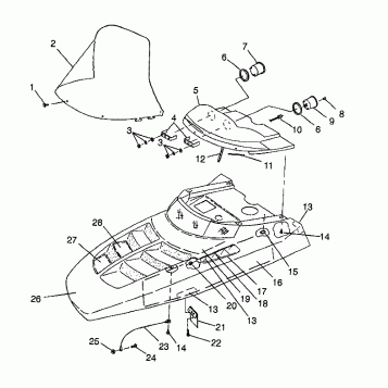 HOOD TRAIL 0982761 (4942584258A011)