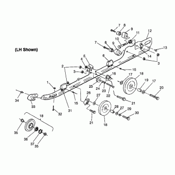 RAIL MOUNTING (SUSPENSION) - 0982761 (4942584258b009)