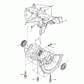 CRANKCASE - 0982761 (4942584258c004)