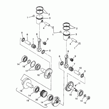 PISTON and CRANKSHAFT - 0982761 (4942584258c006)