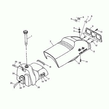 SEAT and GAS TANK XCF 0981643 (4942774277A006)