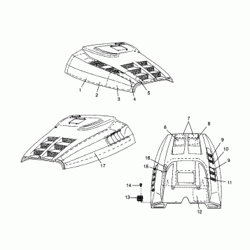 HOOD - FOAM/FOIL XCF 0981643 (4942774277A012)