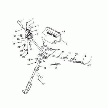 STEERING - HANDLEBAR XCF 0981643 (4942774277B004)