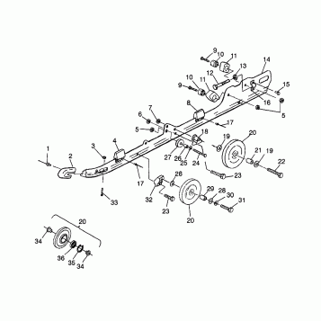 RAIL MOUNTING (SUSPENSION) XCF 0981643 (4942774277B010)