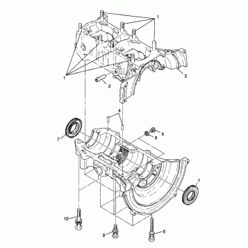 CRANKCASE XCF 0981643 (4942774277C004)