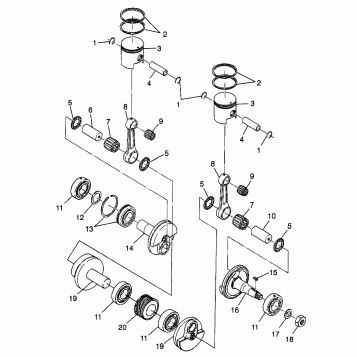 PISTON and CRANKSHAFT XCF 0981643 (4942774277C006)