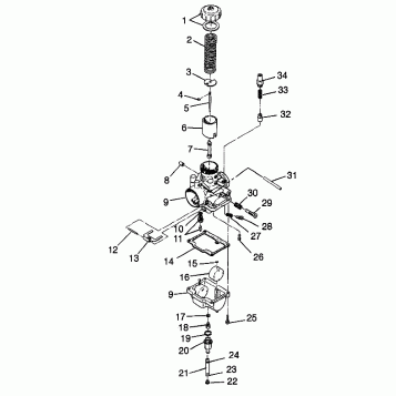 CARBURETOR XCF 0981643 (4942774277C008)
