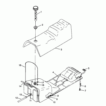 SEAT and GAS TANK - E980143 (4942824282a007)