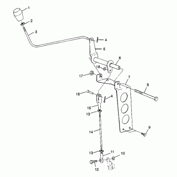 REVERSE SHIFTER LINKAGE - E980143 (4942824282c004)