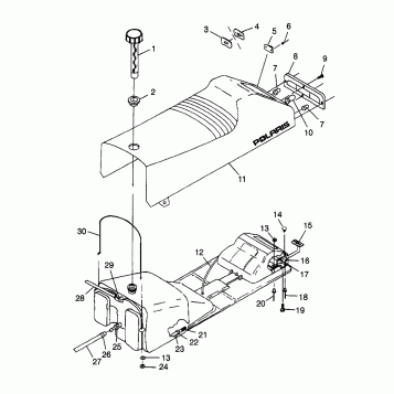 SEAT and GAS TANK - 0980761 (4942874287a006)
