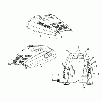 HOOD - FOAM/FOIL - 0980761 (4942874287a012)