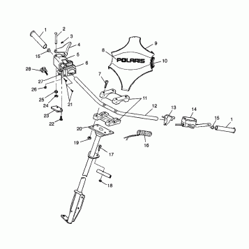 STEERING - HANDLEBAR - 0980761 (4942874287B003)