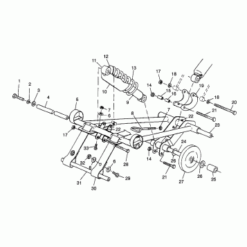 FRONT TORQUE ARM - 0980761 (4942874287B011)