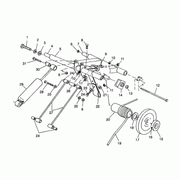 REAR TORQUE ARM - 0980761 (4942874287B012)