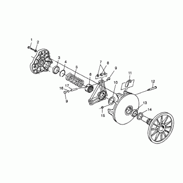 DRIVE CLUTCH - 0980761 (4942874287B013)