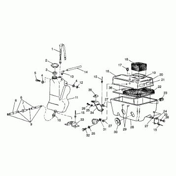 OIL TANK / AIR BOX SUPER SPORT 0980761 (4942874287C003)