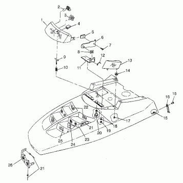 HOOD/HEADLIGHT XLT LTD 0983756 (4943034303A011)