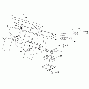 STEERING - HANDLEBAR - 0983756 (4943034303b001)