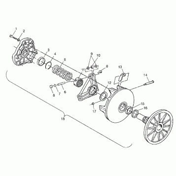 DRIVE CLUTCH - 0983756 (4943034303b013)