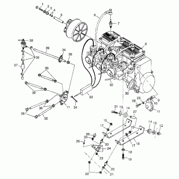 ENGINE MOUNTING - 0983756 (4943034303c001)