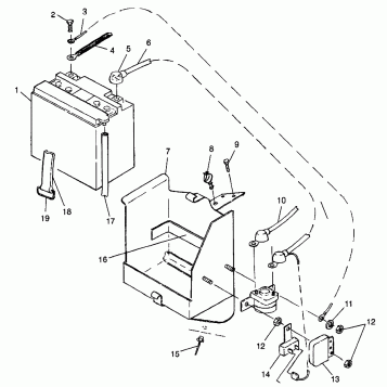 BATTERY BOX - 0985378 (4943404340b014)