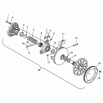 DRIVE CLUTCH - E985378 (4943404340c005)