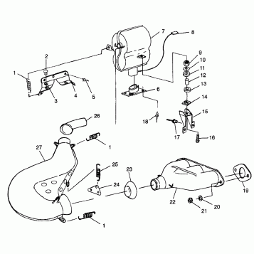 EXHAUST SYSTEM - 0985378 (4943404340c008)