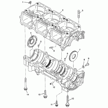CRANKCASE - E985378 (4943404340c010)