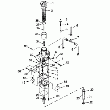 CARBURETOR ULTRA TOURING 0985378 and  EUROPEAN ULTRA TOURING E985378 (4943404340D001)