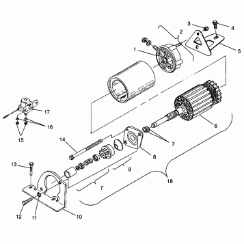 STARTING MOTOR ULTRA TOURING 0985378 and EUROPEAN ULTRA TOURING E985378 (4943404340D006)