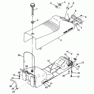 SEAT and GAS TANK ULTRA 0986778 (4943554355A007)