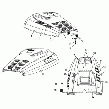 HOOD - FOAM/FOIL ULTRA 0986778 (4943554355A014)