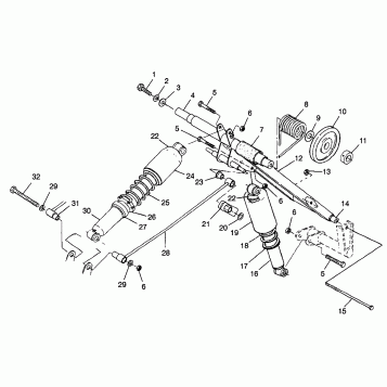 REAR TORQUE ARM - 0986778 (4943554355b011)