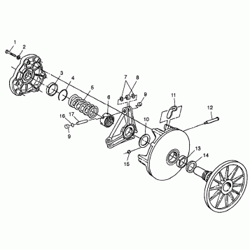 DRIVE CLUTCH - 0986778 (4943554355b013)