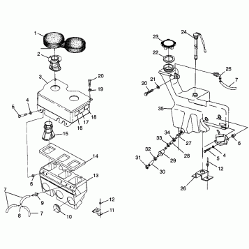 OIL TANK / AIR BOX ULTRA 0986778 (4943554355C003)