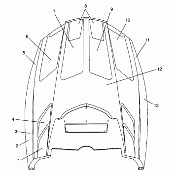 HOOD - FOAM/FOIL STORM 0985782 (4943674367A014)