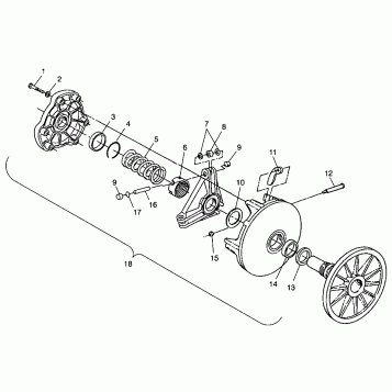 DRIVE CLUTCH - 0985782 (4943674367c001)