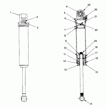 FOX SHOCK - GAS, REAR - 0985782 (4943674367c007)