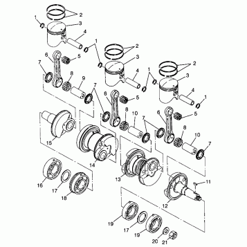 PISTON and CRANKSHAFT - 0985782 (4943674367c012)