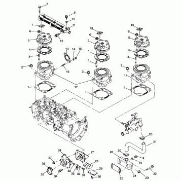 CYLINDER and MANIFOLD - 0985782 (4943674367c013)