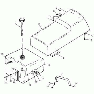 SEAT and GAS TANK WIDETRAK LX 0982065 and EUROPEAN WIDETRAK LX E982065 (4943884388A006)